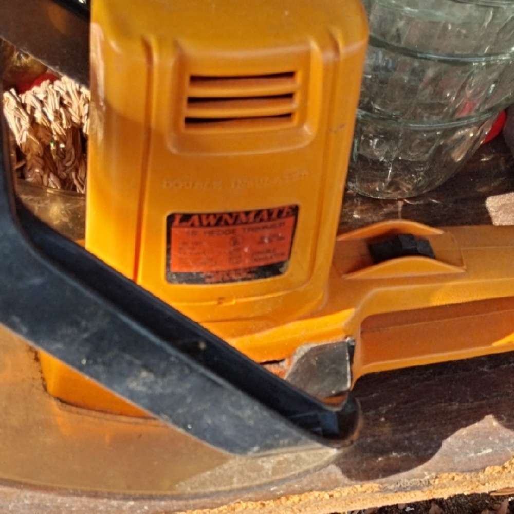 Orange Electric Hedge Trimmer